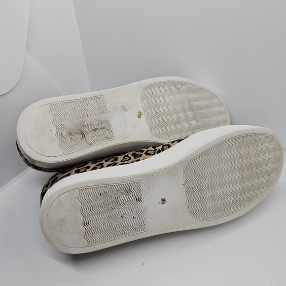 Steve Madden leopard print knit hidden wedge sneaker boots - Picture 10 of 11